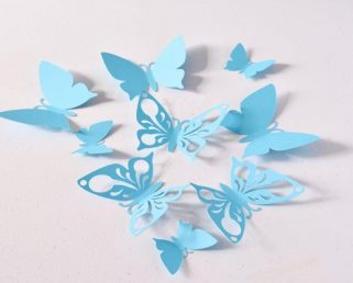 Blue Butterfly Wall Decoration, Birthday Party Decoration